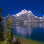 Kayaking at Grand Teton National park, Wyoming